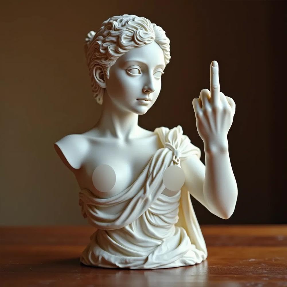 Venus mit Haltung Statue – Unverblümter Mittelfinger