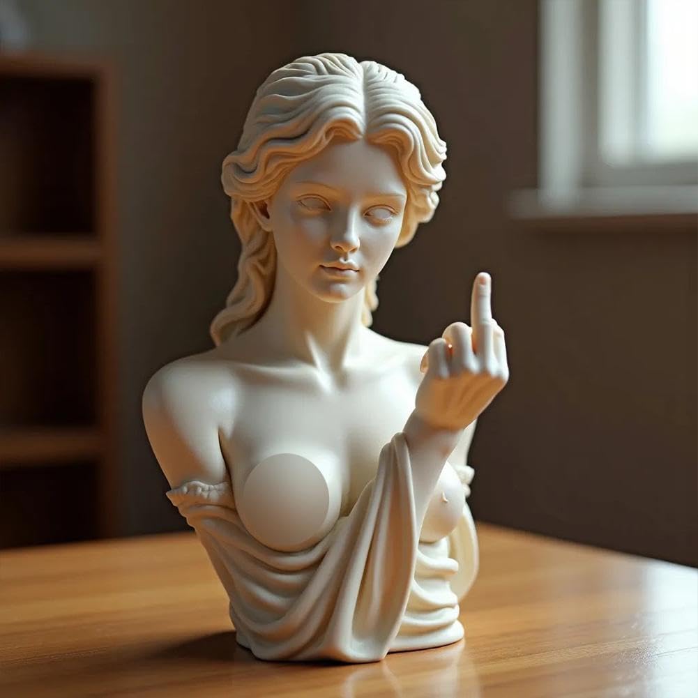 Venus mit Haltung Statue – Unverblümter Mittelfinger