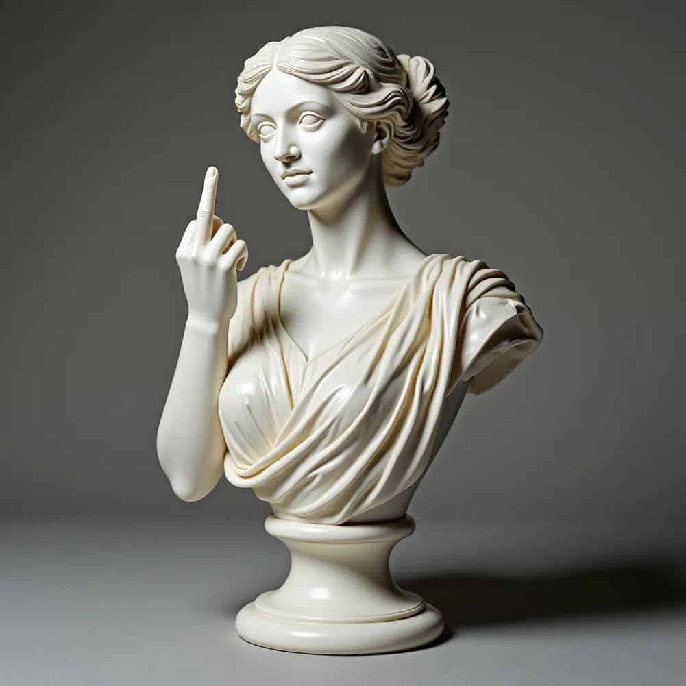 Venus mit Haltung Statue – Unverblümter Mittelfinger