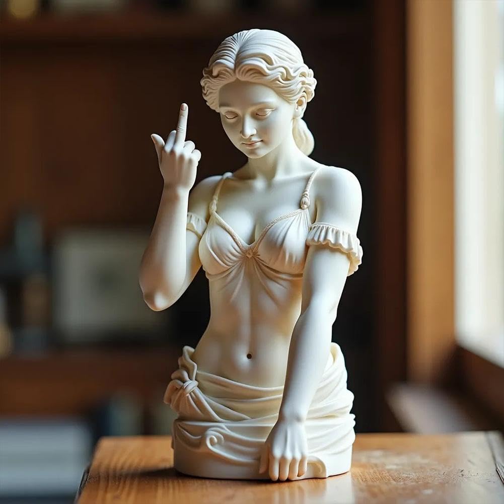 Venus mit Haltung Statue – Unverblümter Mittelfinger