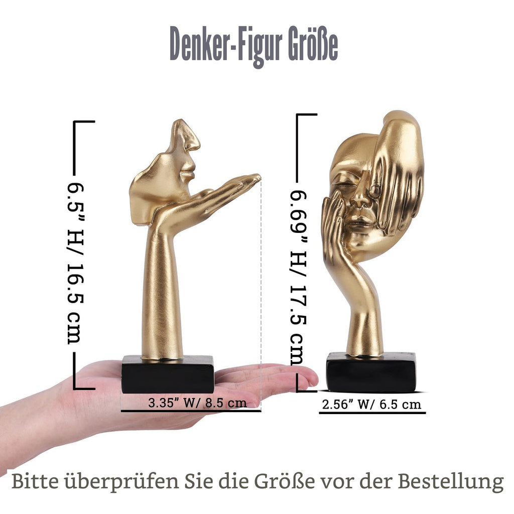 Schwarze Heimdekoration Akzentkunst Frau Gesicht Statue Sammlerstück