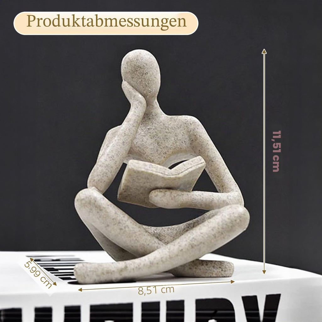 UTTDenker-Statue, abstrakte Kunst, Lesedenker