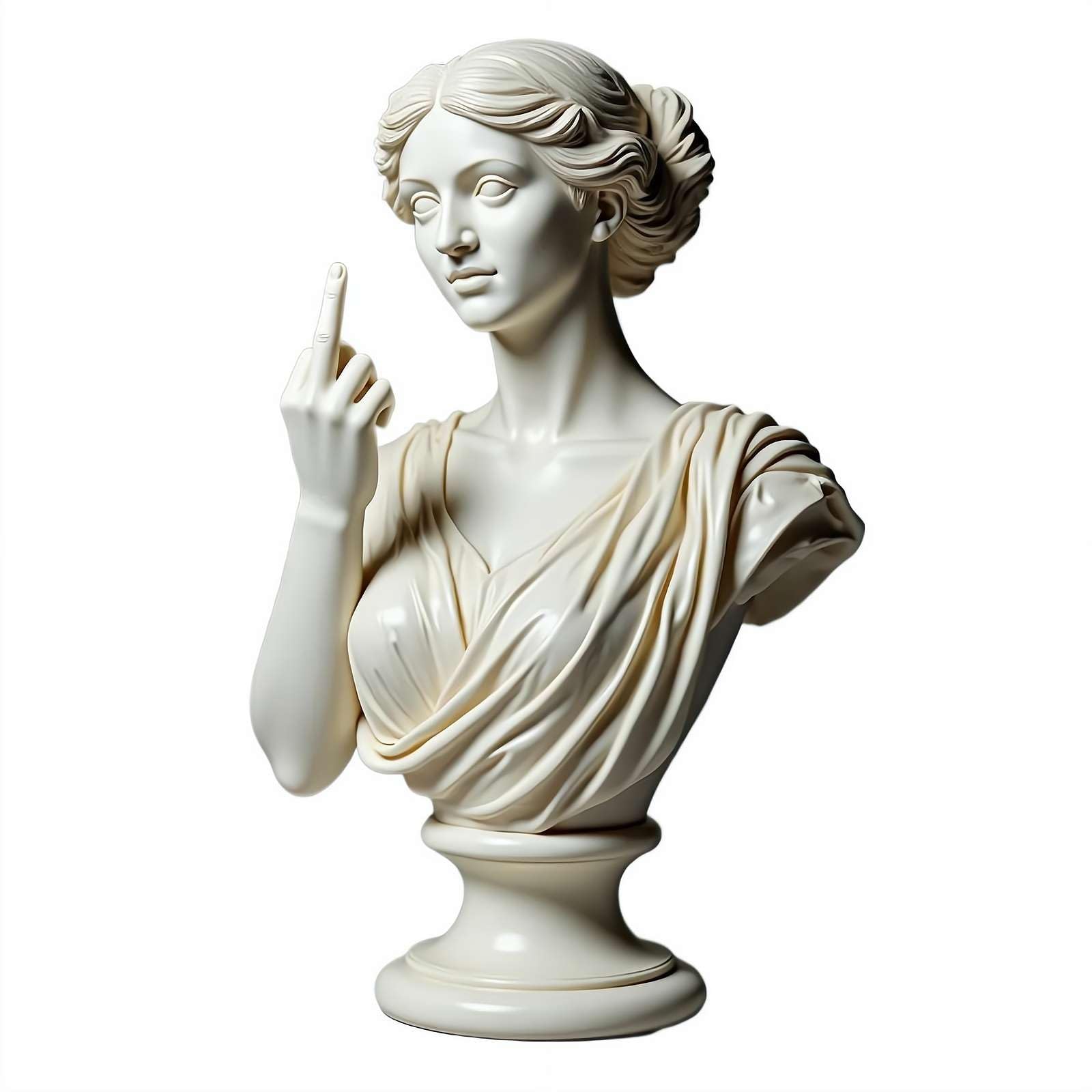 Venus mit Haltung Statue – Unverblümter Mittelfinger
