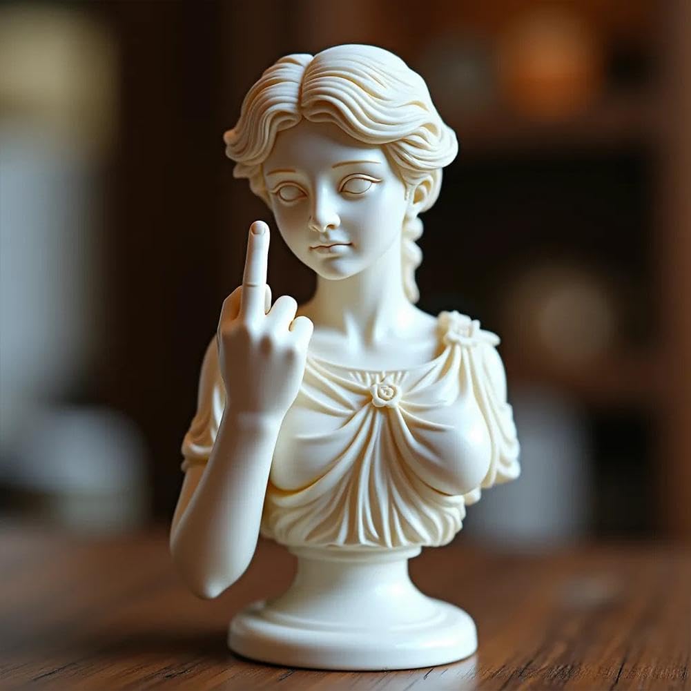 Venus mit Haltung Statue – Unverblümter Mittelfinger