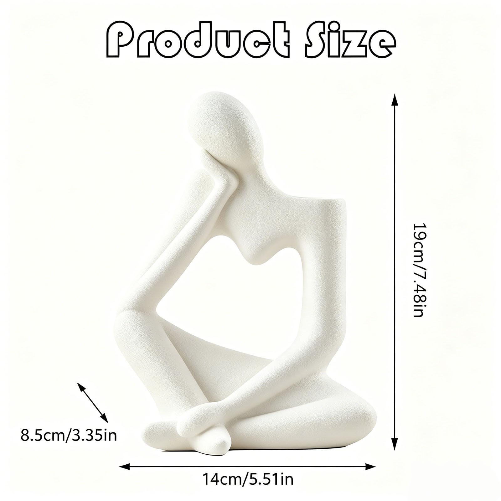 Beige Denker Keramik Vase Deko