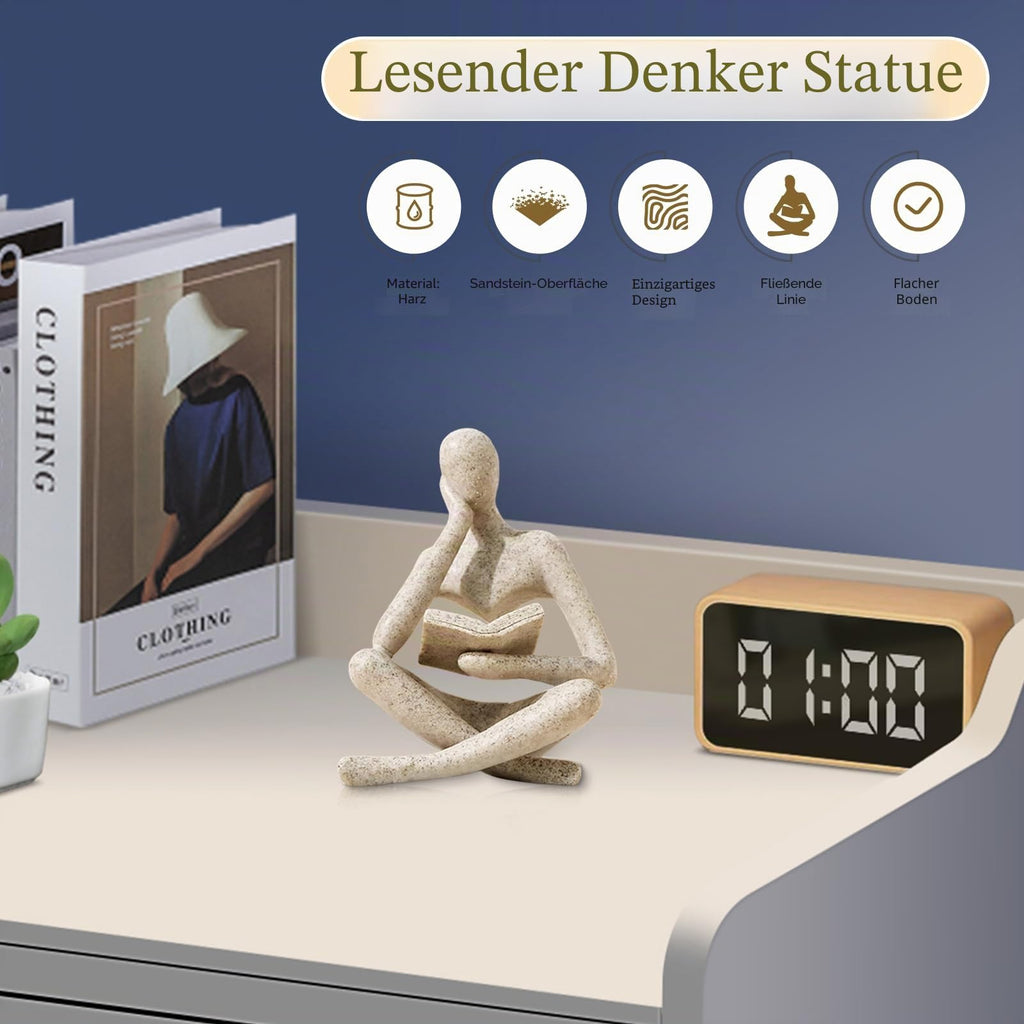 UTTDenker-Statue, abstrakte Kunst, Lesedenker