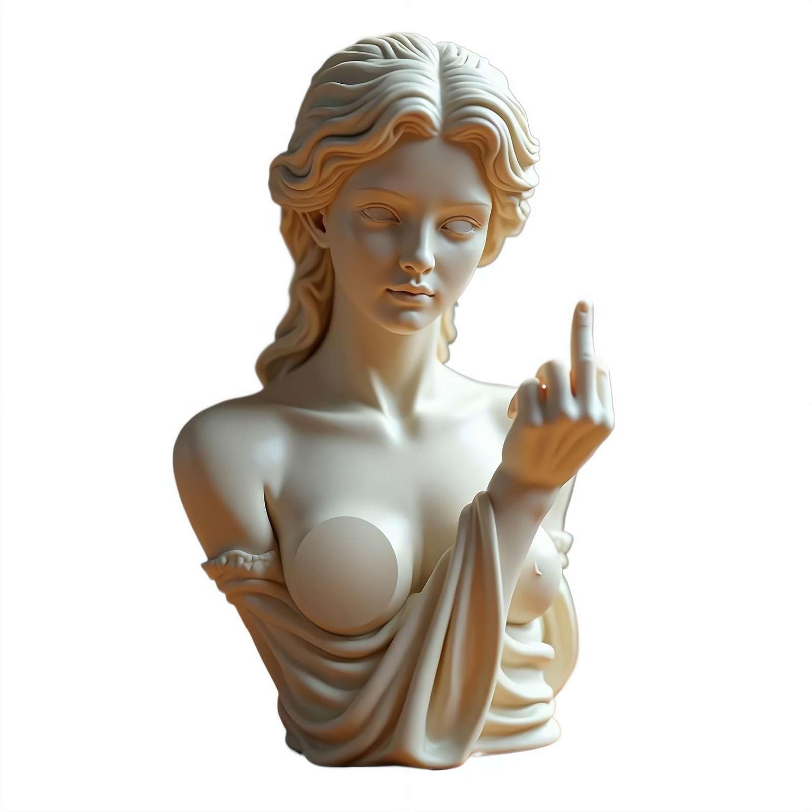 Venus mit Haltung Statue – Unverblümter Mittelfinger