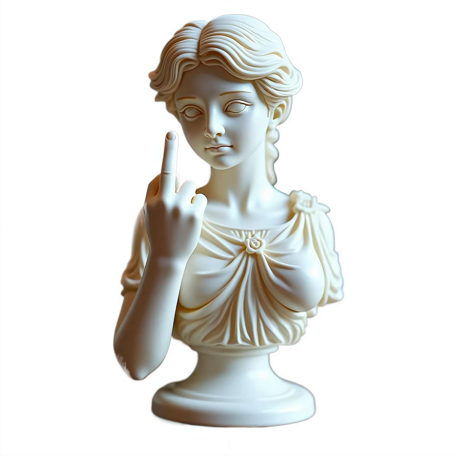 Venus mit Haltung Statue – Unverblümter Mittelfinger