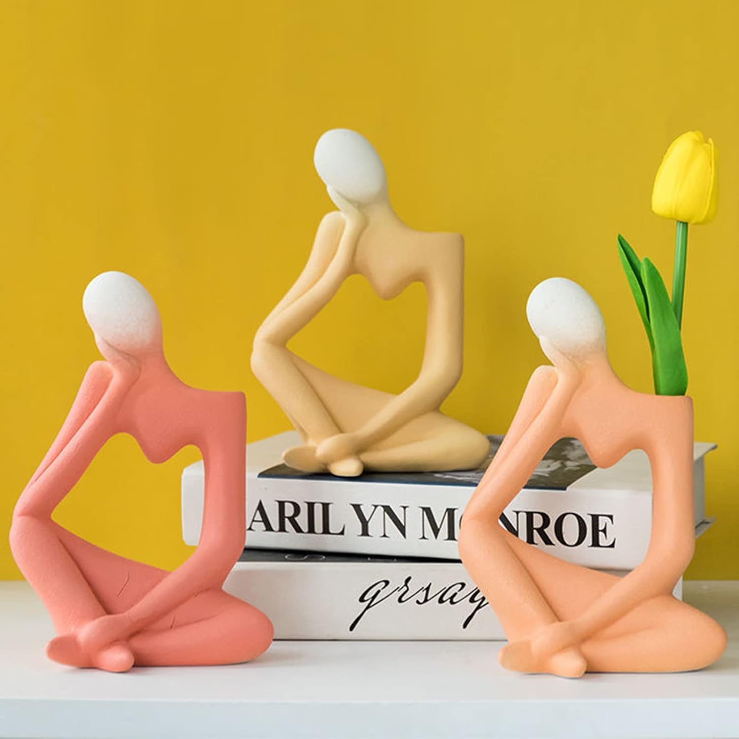 Beige Denker Keramik Vase Deko