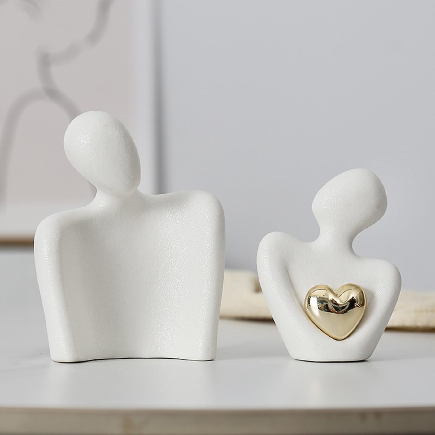 Romantische Paar Statue, Abstrakte Skulptur