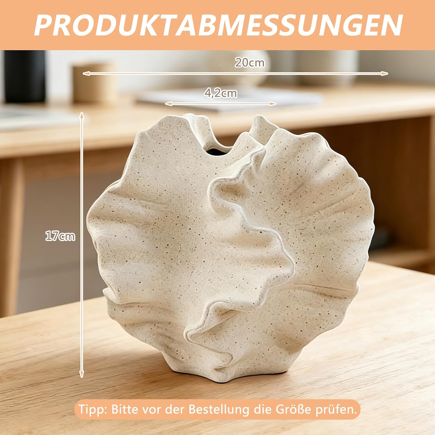 Kottwca Keramik Vase, Matte Vasen für Pampasgras Deko