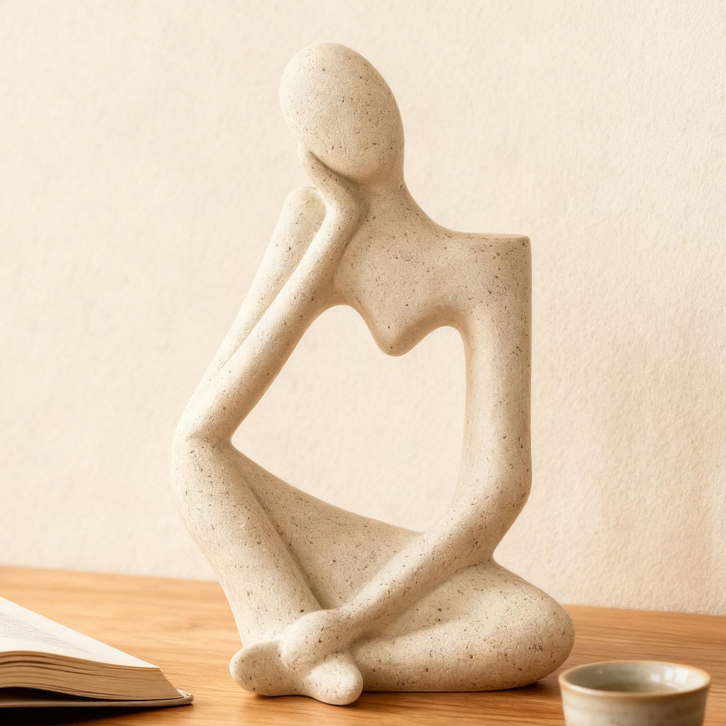 Beige Denker Keramik Vase Deko