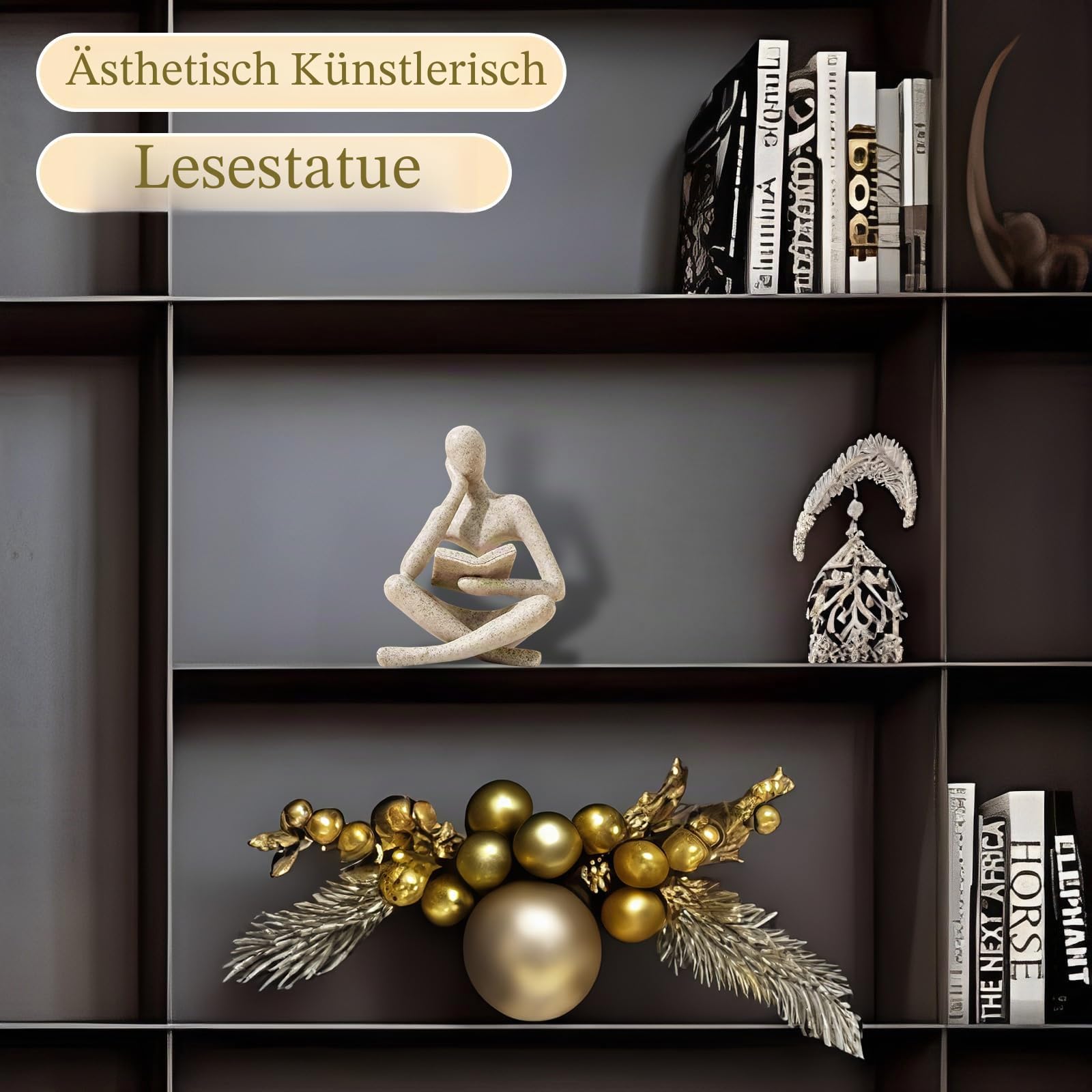 UTTDenker-Statue, abstrakte Kunst, Lesedenker