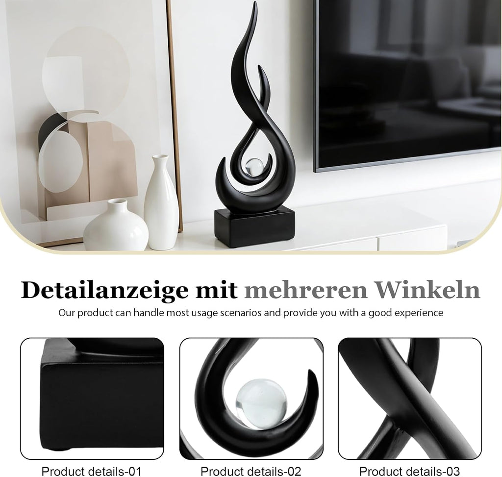 Flamme Skulptur Dekor für Wohnzimmer: