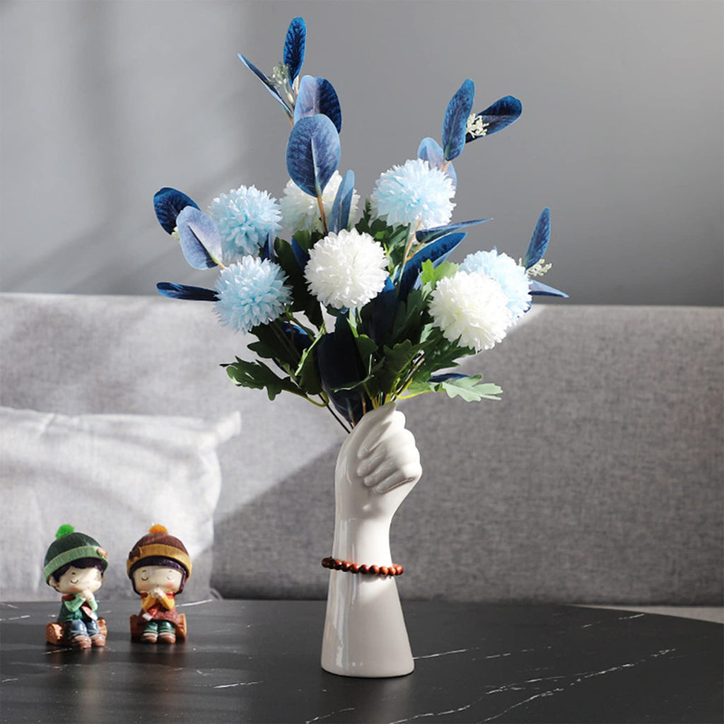 Moderne Dekorative Keramik-Körpervase, 23,5 cm Höhe, Handgeformt