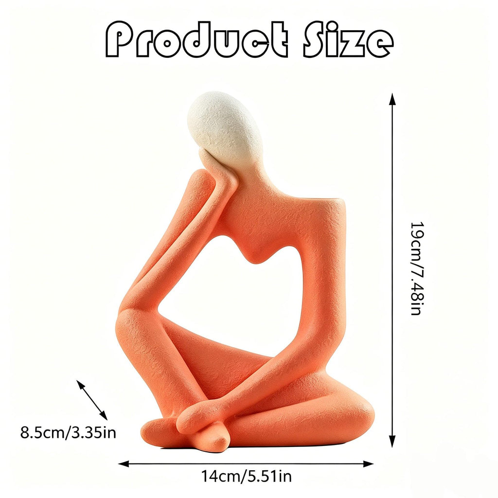 Beige Denker Keramik Vase Deko