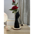Moderne Dekorative Keramik-Körpervase, 23,5 cm Höhe, Handgeformt