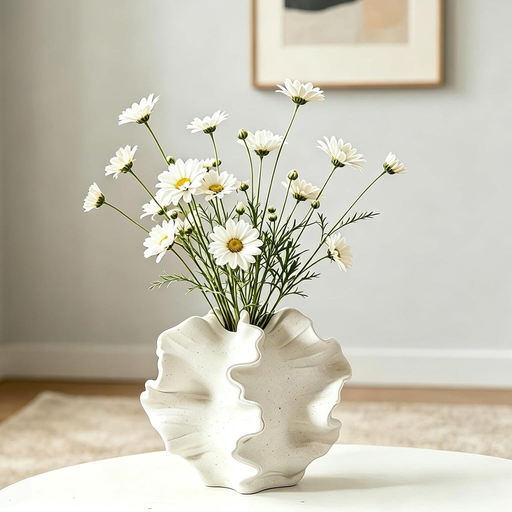 Kottwca Keramik Vase, Matte Vasen für Pampasgras Deko