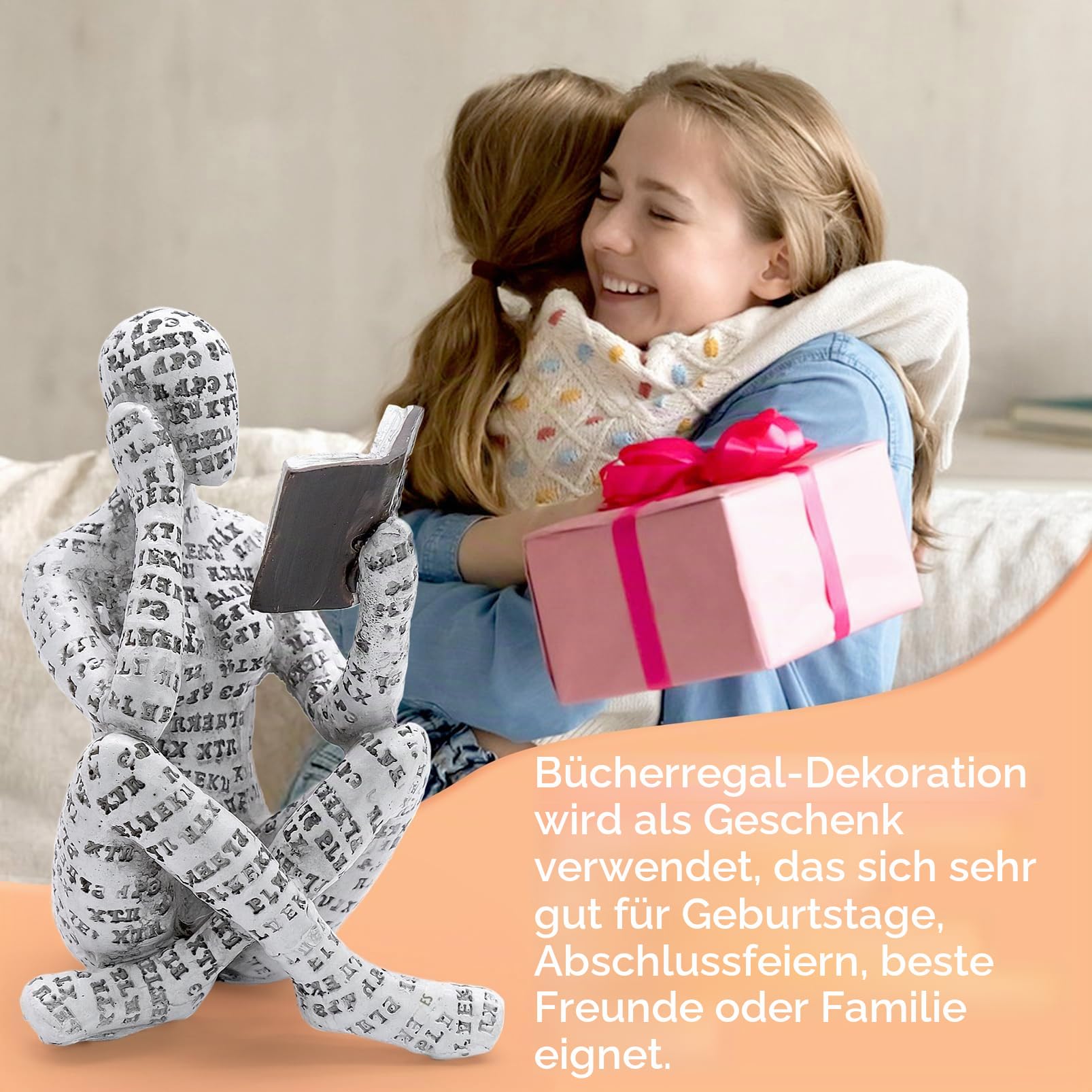 Romantische Paar Statue, Abstrakte Skulptur