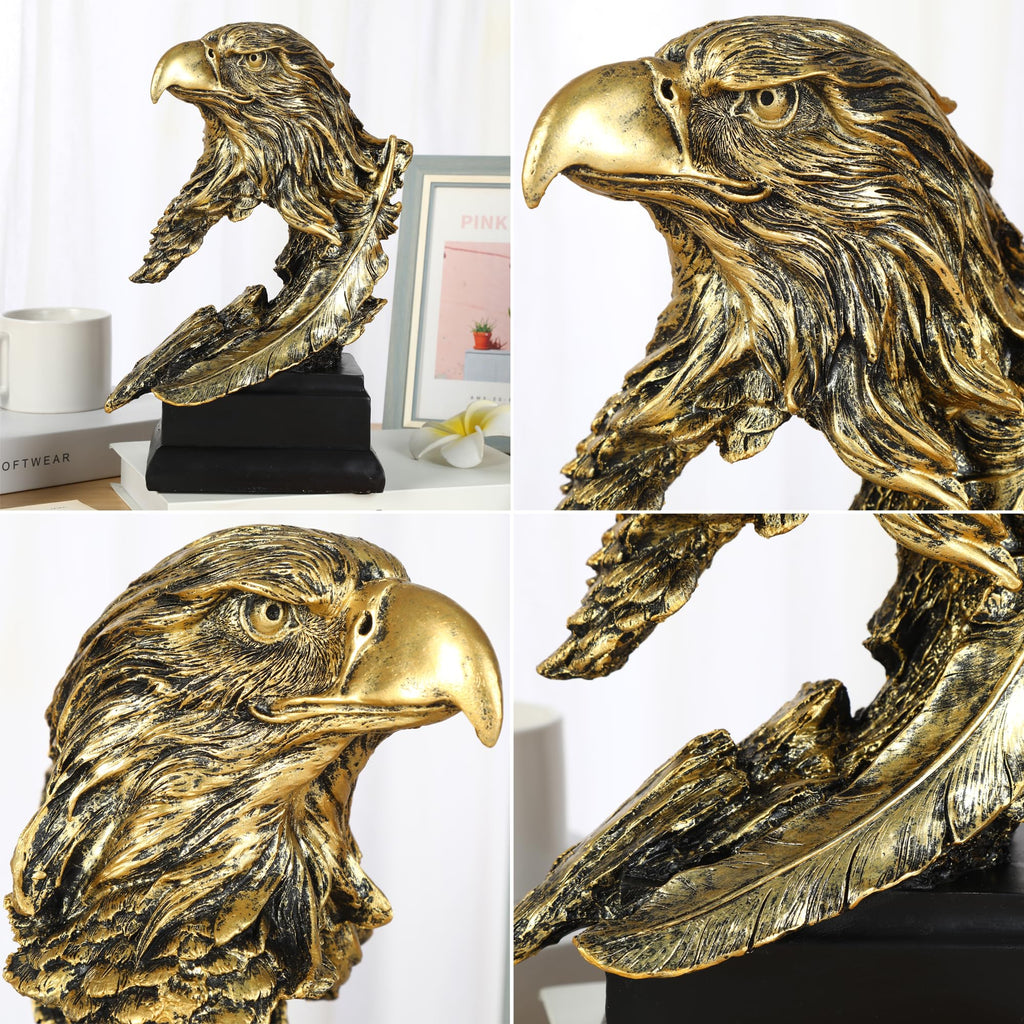 H&W Löwe Statue,Gold Skulpturen,Sandstein Harz